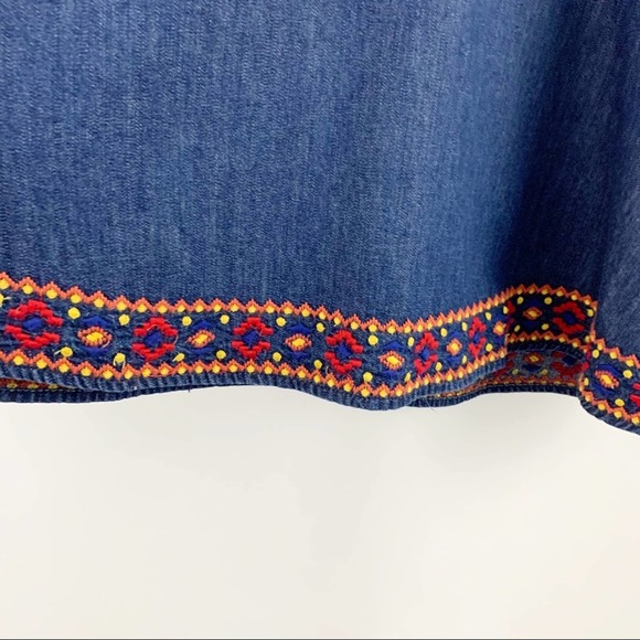 Gap Denim Embroidered Pullover L - Picture 4 of 6